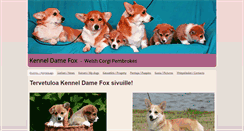 Desktop Screenshot of damefoxcorgis.com